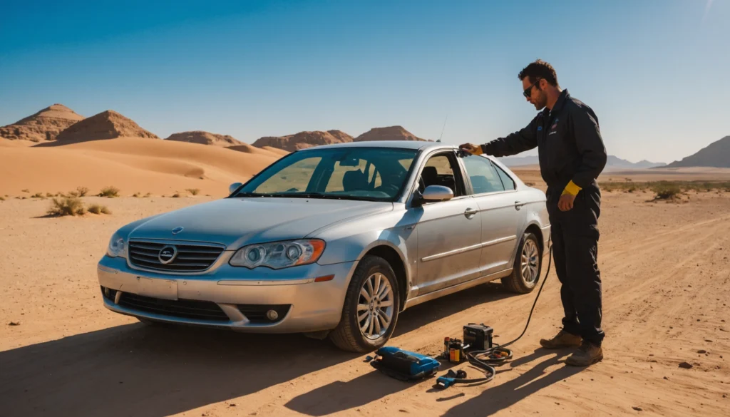 Entretien voiture en Égypte